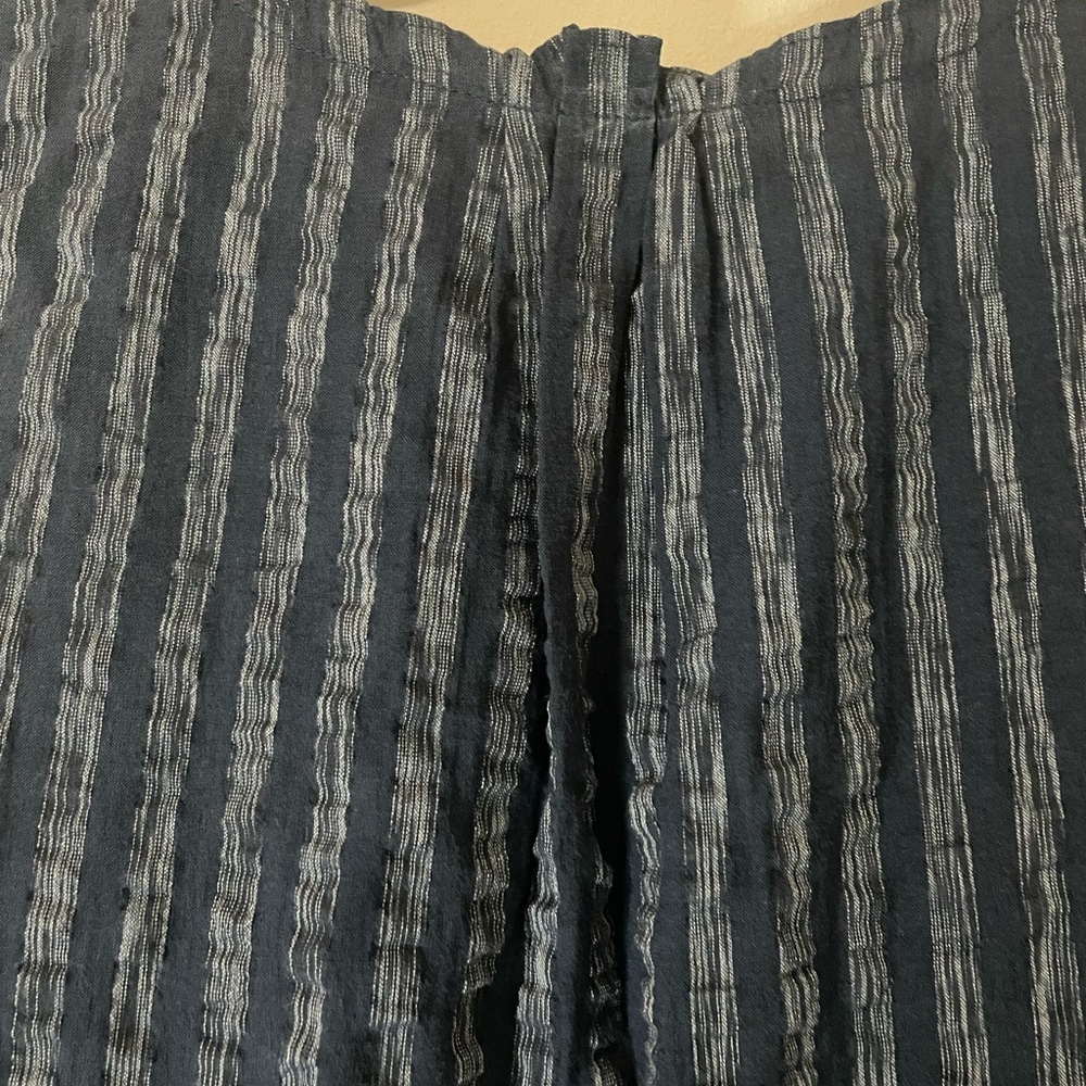 J.McLaughlin Christa dress in a blue & white vertical stripe XS - Picture 5 of 10